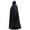 Black, variant on Wovilon New Hooded Cloak Coat Robe Shawl Halloween Party