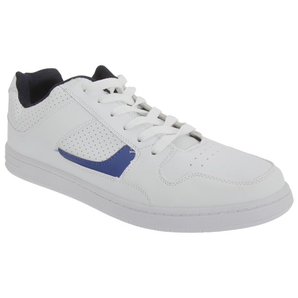 Dek Zapatillas deportivas con cordones Modelo Euston hombre caballero (Blanco/Azul marino)