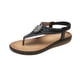 thumbnail image 2 of Zapatos de mujer Zapatillas de tacón bajo Sandalias cómodas casuales Playa Flores de diamantes Chanclas bohemias Wmkox8yii nm3185, 2 of 9