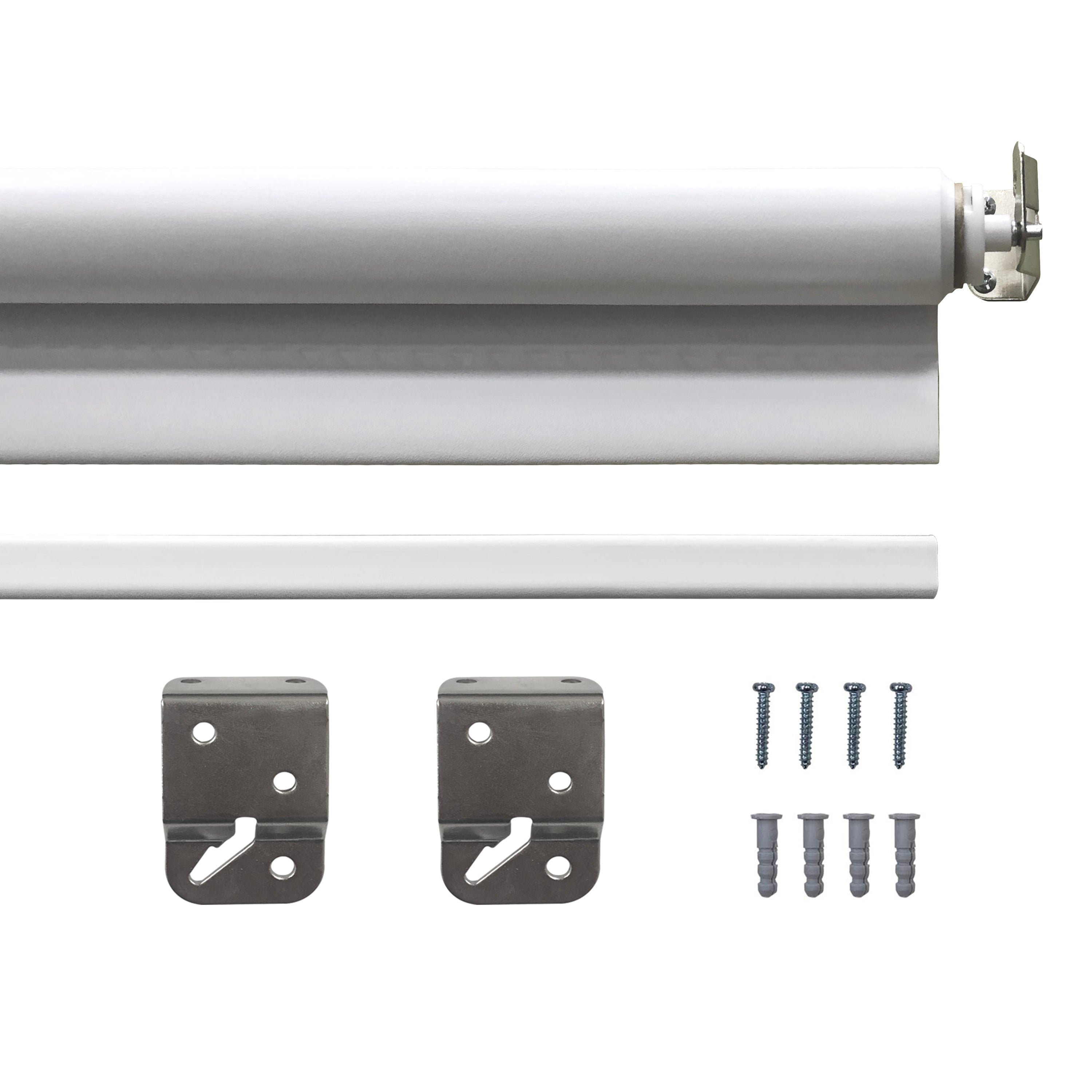 Lumi Blackout Cordless Vinyl Roller Shade, White, 24" x72"