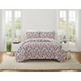 thumbnail image 2 of Modern Heirloom Blossom Multi-Color Cotton Quilt Set, King, All Ages, 2 of 8