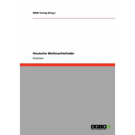 Deutsche Weihnachtslieder, (Paperback)