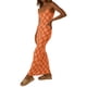 thumbnail image 2 of VISgogo Vestido sin mangas para mujer, estampado de tablero de ajedrez, sin mangas, correa de espagueti, corte bajo, sin espalda, de una pieza para verano, S/M/L VISgogo  moda, 2 of 7