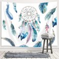 thumbnail image 2 of Girly Tapestry Bohemian Feather Small Tapestry Hanging In The Bedroom, 2 of 3