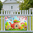 thumbnail image 6 of Colorful Easter Themed Banner with Bunny Eggs and Teapot House Backdrop Party Decoration Background for Easter Celebrations Egg Hunts and Family Gatherings, 6 of 8