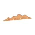 thumbnail image 3 of Coat Rack Wall Mount Robe Hooks with Wooden Hill Shape Design for Entryway Hallway Bedroom Office, 3 of 8