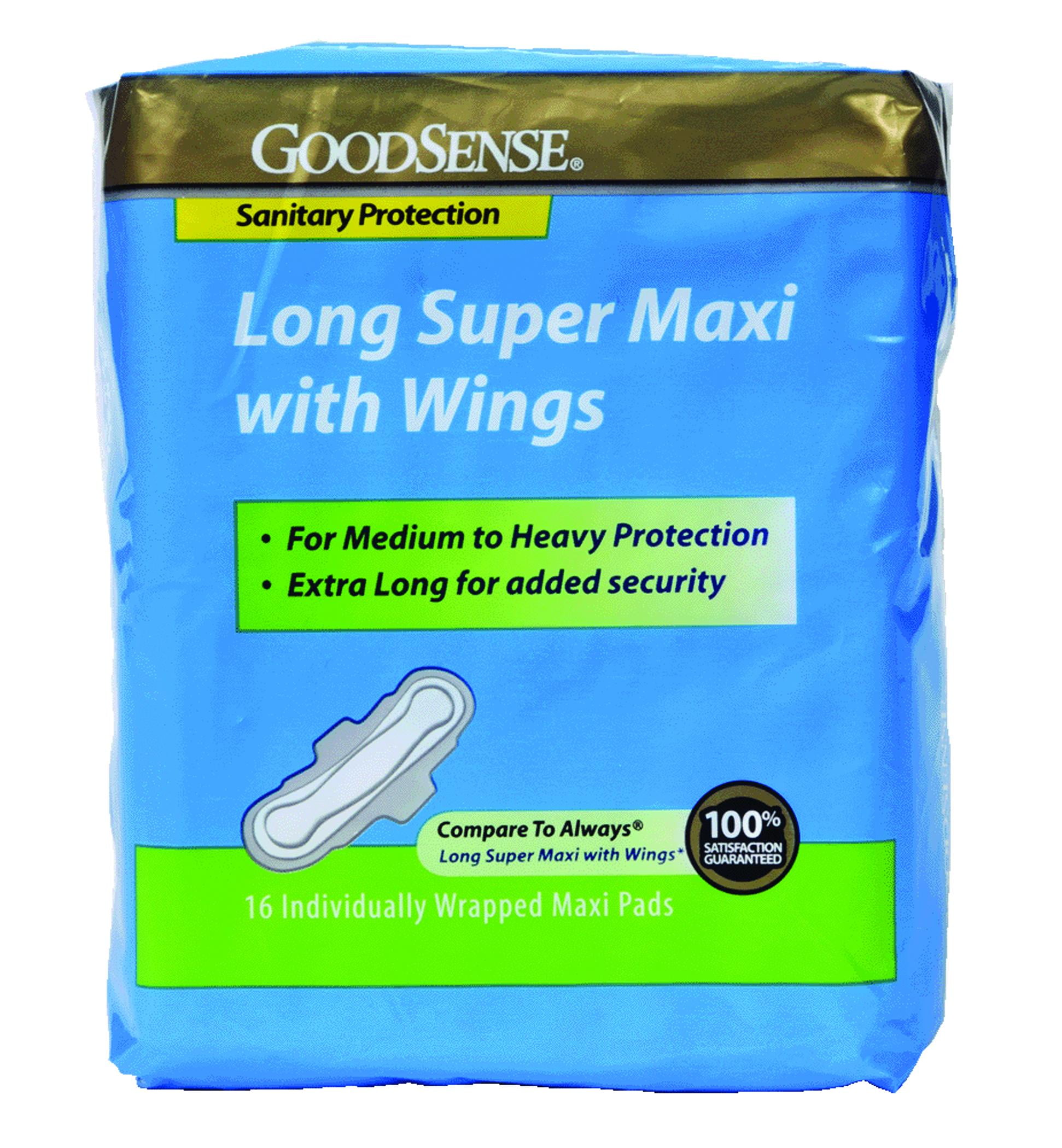 Long Super Maxi Pad with Wings