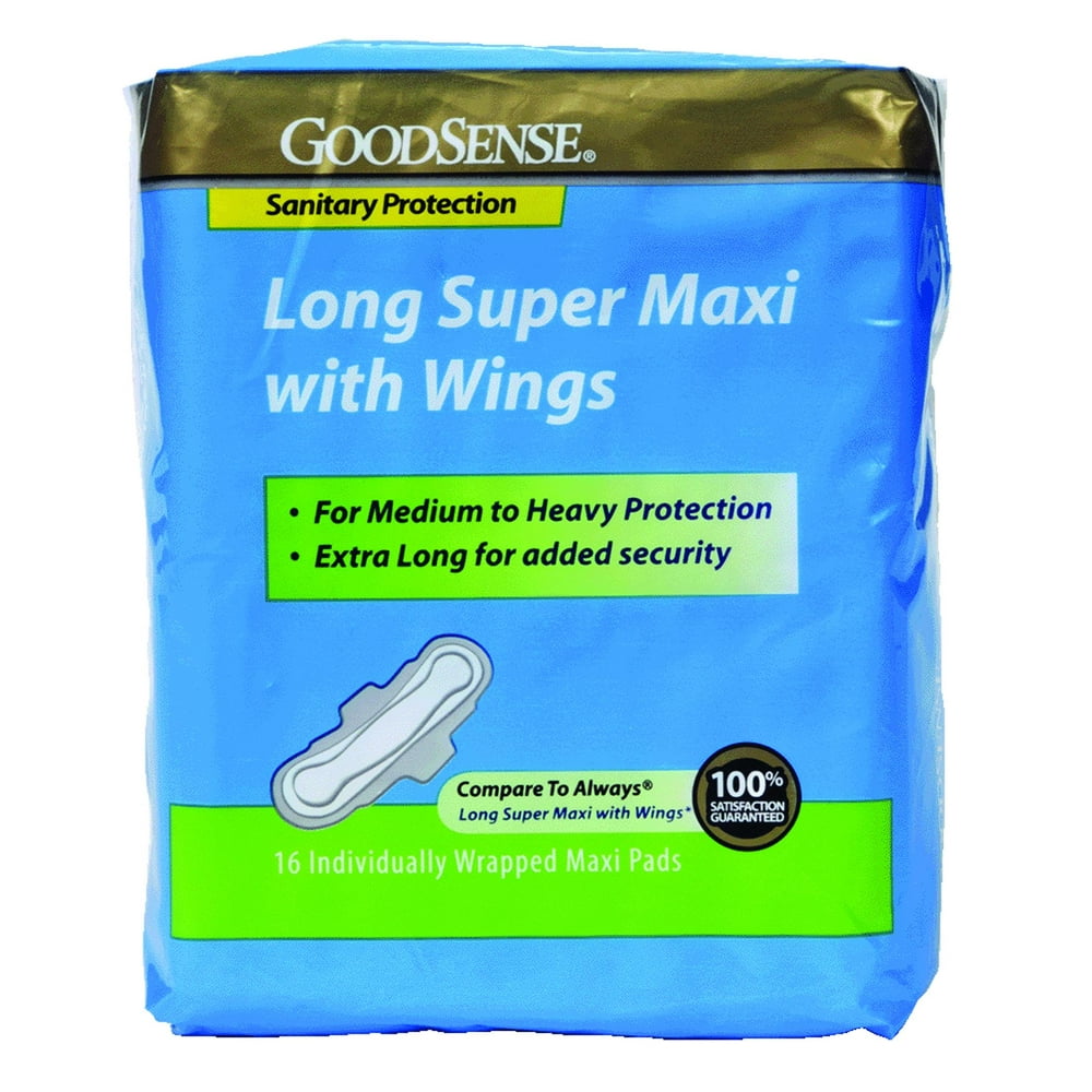 Long Super Maxi Pad with Wings