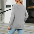 thumbnail image 5 of Timegard Hauts pour Femmes Col Rond Rayé Manches Longues T-Shirts Basiques Automne Décontracté Ample Confortable, 5 of 5