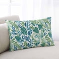 thumbnail image 2 of Palm Leaves Throw Pillow Cover 20 x 26 Inch Decorative Pillow Cover Green Blue Tropical Plants Summer Country Lumbar Pillowcase Seasonal Rectangle Cushion Case for Couch Sofa Bed Living Room, 2 of 7