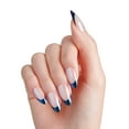 thumbnail image 2 of KISS My Perfect French Press on Nails, In My Pocket, Blue, Medium Almond, 28 Count, 2 of 8