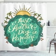 thumbnail image 1 of Ambesonne Beach Saying Shower Curtain, Another Day Paradise, 69"Wx84"L, Multicolor, 1 of 3