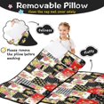 thumbnail image 3 of Pioneer Flower Floral Print Pattern Toddler Nap Mat for Teens Preschool Daycare, Teens Sleeping Mat Bag, Toddler Sleeping Bag with Pillow, 3 of 6
