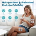 thumbnail image 5 of OSITO Rechargeable TENS Unit EMS Muscle Stimulator, Dual Channel Electric Massager for Pain Relief with 8 Modes 50 Intensities, Cordless Portable Pulse Massager (White), 5 of 5