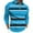 Sky Blue, variant on ZCFZJW Men's Long Sleeve Shirts Quarter-Zip Casual Striped Color Block Printed Slim Fit Lapel V Neck Basic Designed Cotton Golf Athletic Shirts Red XXL
