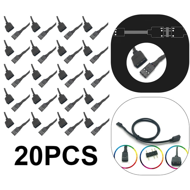 DQrwqpou Cable Adaptador SYNC Placa Base RGB 5V VDG A Línea Conversión 3 Pines (30 Cm)