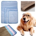 thumbnail image 3 of QUTETN 2pcs Dog Cooling Pet Ice Pad Washable Summer Sleeping Bed for Crate, Bed, Sofa, Indoor & Outdoor Floor, Car Seats, 3 of 4