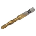 thumbnail image 4 of Combination Tapping Bits, Hex Shank High Speed Steel Tap Drill Bit Set Quick Change  For Wood For Plastic M3,M4,M5,M6,M8,M10, 4 of 8