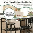thumbnail image 3 of Kitchen Island with Storage & Drop Leaf, Kitchen Carts on Wheels, Small Dining Table for 2 with High Backrest Chair, White, 3 of 9