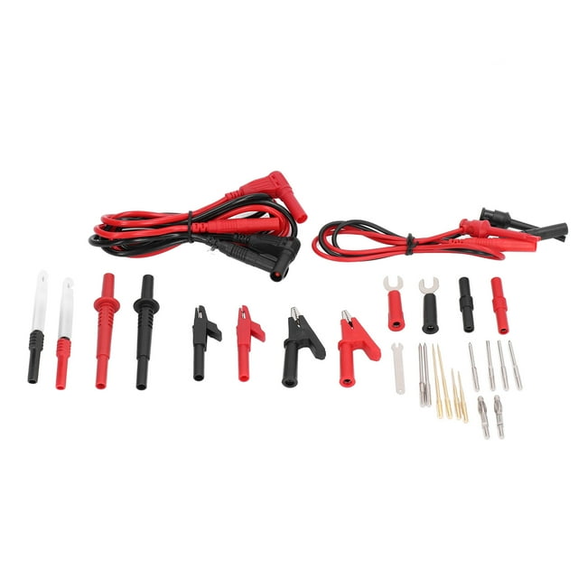 Multimeter Test Leads Kit,Multimeter Automotive Test Leads Banana Plug Extension Test Cable Set Wire Piercing Clip Puncture Probe Industry-Leading Standards