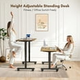 thumbnail image 4 of Homall 55" Standing Desk Adjustable Height Stand Up Desk Height Adjustable Office Desk with High Memory Function,Brown, 4 of 7