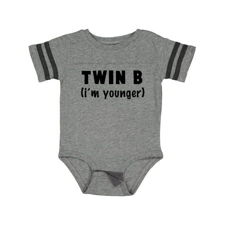 

Inktastic Twin B (i m Younger) Gift Baby Boy or Baby Girl Bodysuit