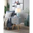 thumbnail image 2 of Convenience Concepts Oslo Two-Drawer End Table in Gray Wood Finish, 2 of 5