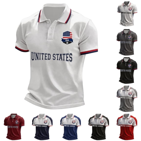 2026 New USA Soccer Jersey Mens, United States Jersey Soccer, Crew Neck Short Sleeve Sport Tee for Retro Streetwear Top for Adult(White, 2XL)