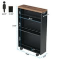 thumbnail image 5 of Slim Storage Cart, Rolling Narrow Kitchen Cart on Wheels for Small Place, 5 of 19