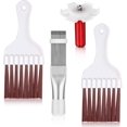 thumbnail image 1 of SHAR 4 Pieces (3 Types) Air Conditioning Condenser Set, Fin Cleaning Brush Coil Condenser Brush Air Conditioning Fin Comb, Stainless Steel Air Cooler Cleaning Brush, 1 of 5