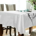 thumbnail image 5 of Yayeee Tablecloths 60" x 120" Rectangle Wrinkle Resistant Party Table Cover, White Cat, 5 of 8