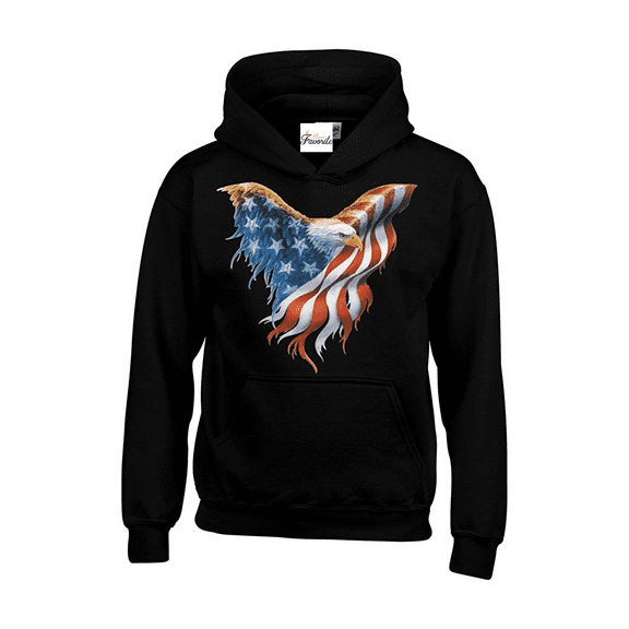 IWPF - Women Sweatshirts and Hoodies - American Flag Eagle USA