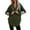 Navygreen, variant on Women's Drawstring Hoodie Plus Size Long Sleeve Sweatshirts for Women Side Slite Oversized Tunic Tops