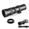 thumbnail image 2 of 420-800mm f/8-16 Manual Telephoto Lens with T-mount Adapter for Canon EOS Rebel T3i, T4i, T5, T5i, T6, T7, T6i, T6s, T7i, SL1, SL2, EOS 60D, 70D, 77D, 80D, 5D III, 5D IV, 6D, 6D II, 7D II DSLR Cameras, 2 of 2