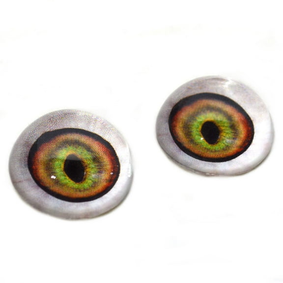 High Domed Changeling Cat-Human Monster Glass Eyes