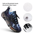 thumbnail image 4 of Watercolor Jellyfish Black Background Walking Shoes for Men Woman Lightweight Tennis Fashion Elastic Sports Shoes Cushion Basketball Shoes, 4 of 7
