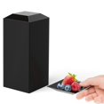 thumbnail image 1 of Exquisite Plastic Mini Square Appetizer Plates - 100 Ct Square plastic Dessert Plates - 2.95 Inch. x 2.95 Inch. (Black), 1 of 9