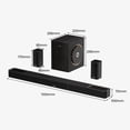thumbnail image 6 of ULTIMEA 5.1.2ch Sound Bar with Dolby Atmos, Surround Sound System for TV with 2 Surround Speakers, Sound Bar for Smart TV, Soundbar with Subwoofer for Home Theater, BT 5.4, HDMI eARC, Skywave Series, 6 of 14