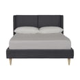 thumbnail image 3 of Cama Matrimonial Makora Mavi Oxford Tapizada en Tela Tipo Velvet (No Incluye Colchón), 3 of 8