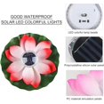 thumbnail image 3 of Solar Pond Lights , Floating Lotus Flower Solar Powered Pool Lights Garden Pond Solar Lily Flower Lights, 3 of 7