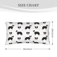 Disketp Border Collie Dog Pillowcase, Queen Size Pillow Cases for