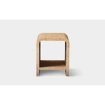 Mofit Home, Hyssop Traverine Square Side Table, 1pc, Modern, Elegant, living room, Furniture for living room.