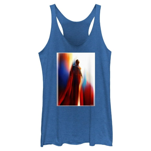 Women's Superman Official Movie Poster  Racerback Tank Top