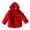 Red, variant on Lkhaha Girls Jacket Solid Color Warm Hooded Fashion Size 2-3 Years