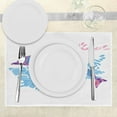 thumbnail image 3 of Ambesonne Animal Place Mats Set of 4, Cartoon Jumping Dolphin, Standard Size, Blue Purple Pink, 3 of 6