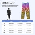 thumbnail image 4 of Honiee Glitter Rainbow for men - a sleek fusion of Straight Pajama Pants, versatile Lounge Pants, and cozy Sleepwear, all rolled into one-Medium, 4 of 6