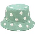 thumbnail image 1 of Sombrero de pescador reversible de doble cara con estampado unisex (verde hierba) brillar Electrónica, 1 of 5