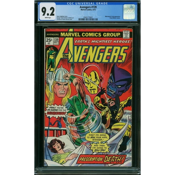 Avengers #139 - CGC 9.2 Comic Book