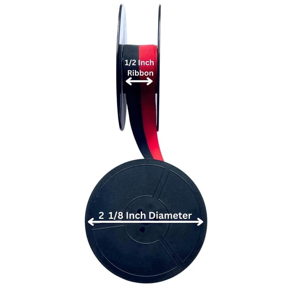 FJA Products Compatible Smith Corona Sterling Typewriter Ribbon – Black/Red Ink – For Sterling Portable Models