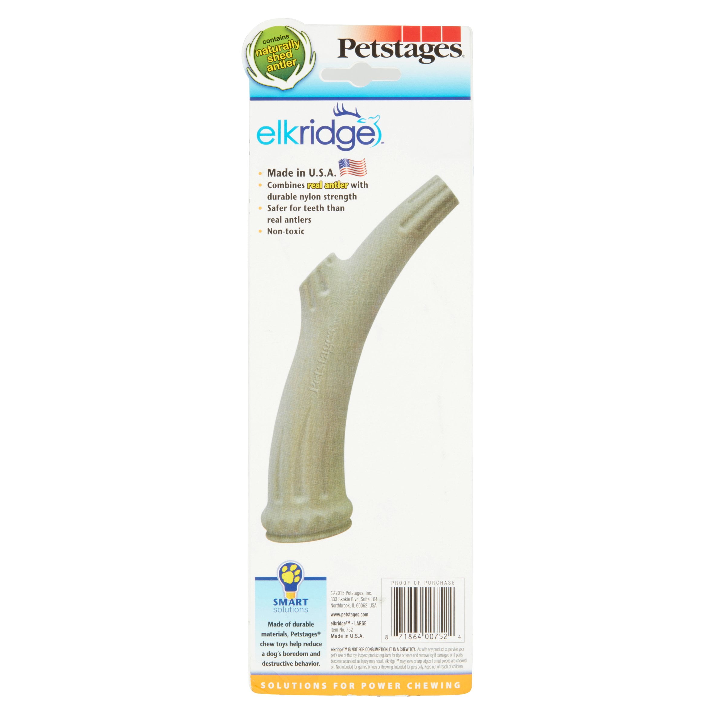 Petstages Elkridge Durable Antler Dog Chew Toys Large Walmart